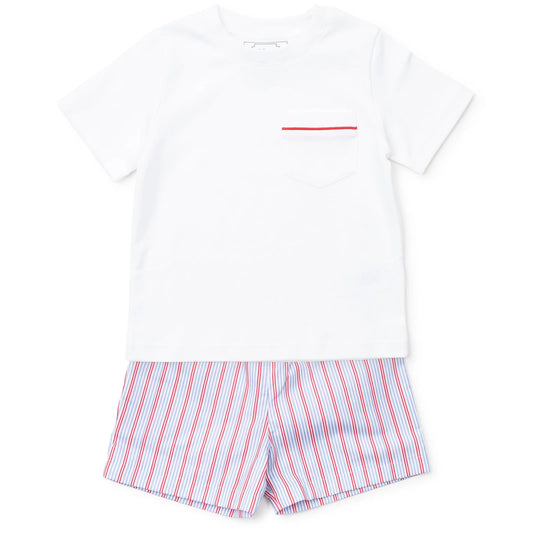 Hudson Boys' Short Set - Liberty Stripe