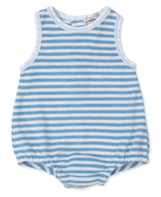 Cabana Terry Blue Stripe Sunsuit