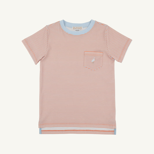 Carter Crewneck-Seashore Sherbet and Buckhead Blue Strip