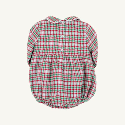 Long Sleeve Bradford Bubble - Woven Yarn- Wicker Park Plaid/Worth Ave White