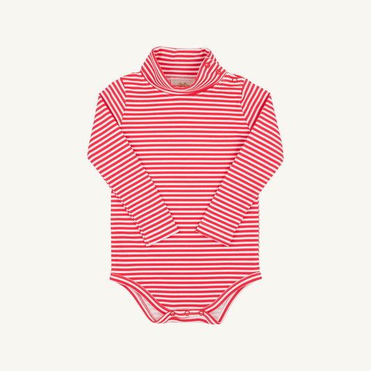 Tatum's Turtleneck Shirt- Richmond Red Stripe