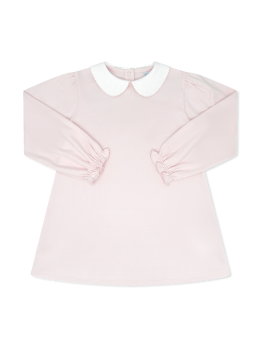 Patty Cake Dress Long Sleeve- Palmer Pink