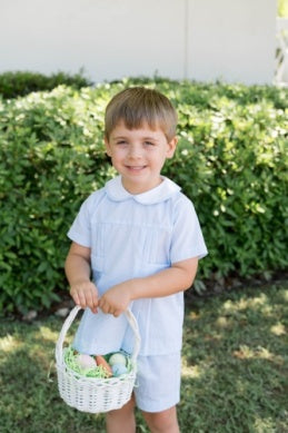 Andrew Short Set - Baker Blue Minigingham